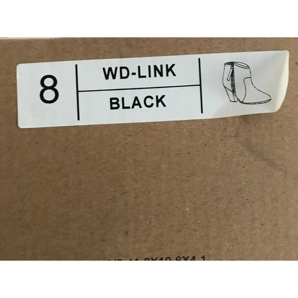 Journee Collection Link Heeled Ankle Boots Black Women's US 8M New - Picture 8 of 9